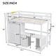 preview thumbnail 3 of 7, Twin Size Loft Bed with Wardrobe, Desk, Drawers, and Open Storage Cabinet, Space-Saving Multi-Functional Design, White