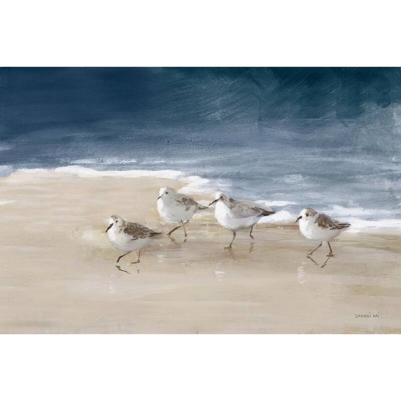 Shore Birds On Sand I Art Poster - Print On Demand