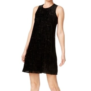 calvin klein floral burnout velvet shift dress