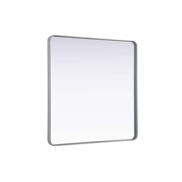 slide 2 of 11, Elegant Lighting MR8A4242 Remy 42" Square Flat Medium Density Silver