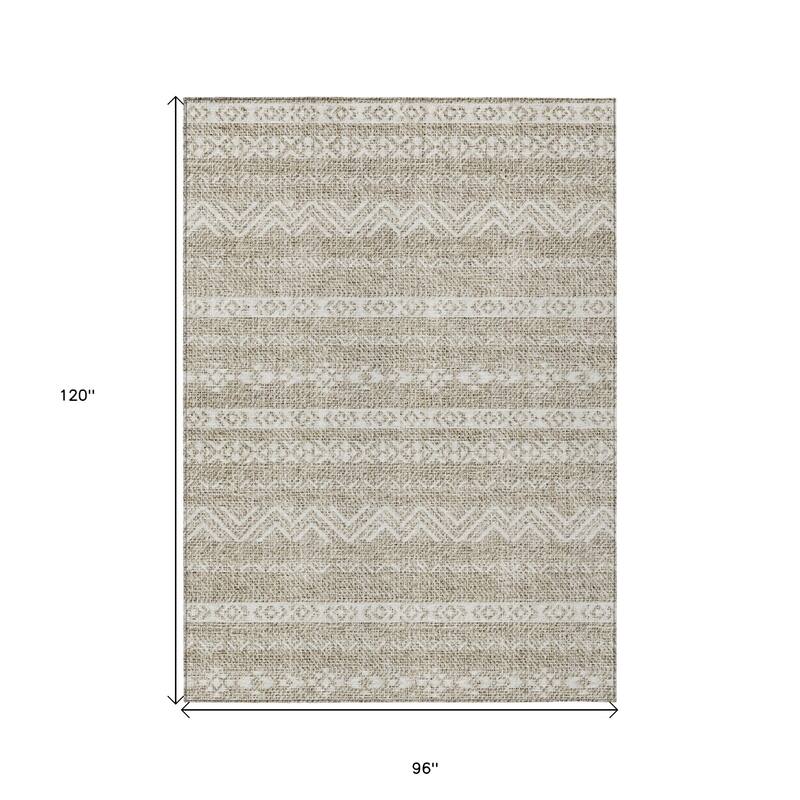 HomeRoots Southwestern Transitional Rectangle Outdoor Rug