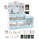 preview thumbnail 12 of 20, Costway Wooden Doctor Play Set with Clock Sink Eye Chart ECG Monitor - See Details