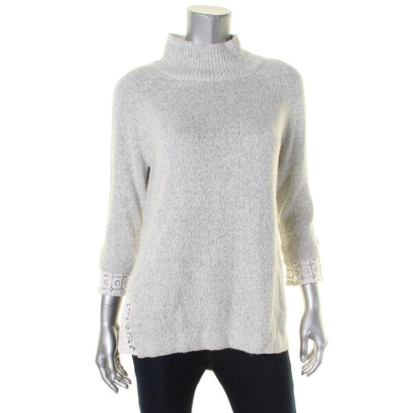 French Connection Womens Mock Turtleneck Sweater Knit Mock ...