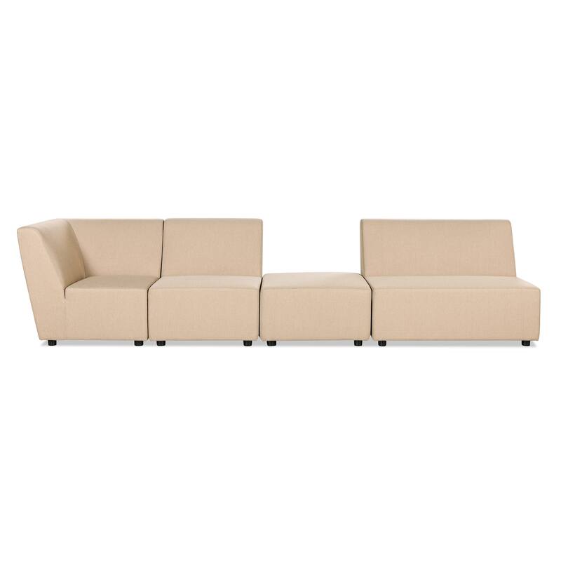 Cleo 140" Outdoor Sectional Sofa with Ottoman