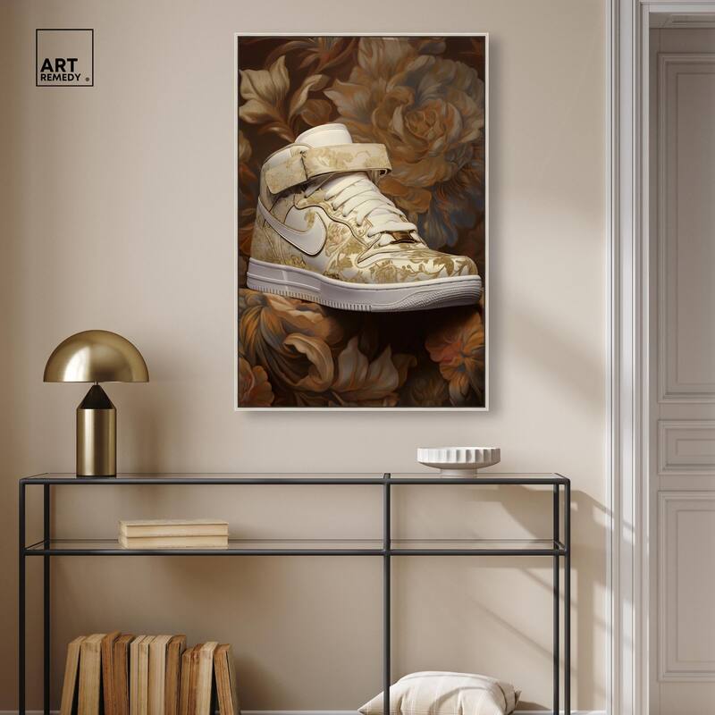 Baroque Sneaker Canvas by Art Remedy