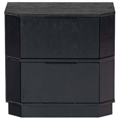 SAFAVIEH Couture Aerilyn Curved Front 2 Drawer Nightstand