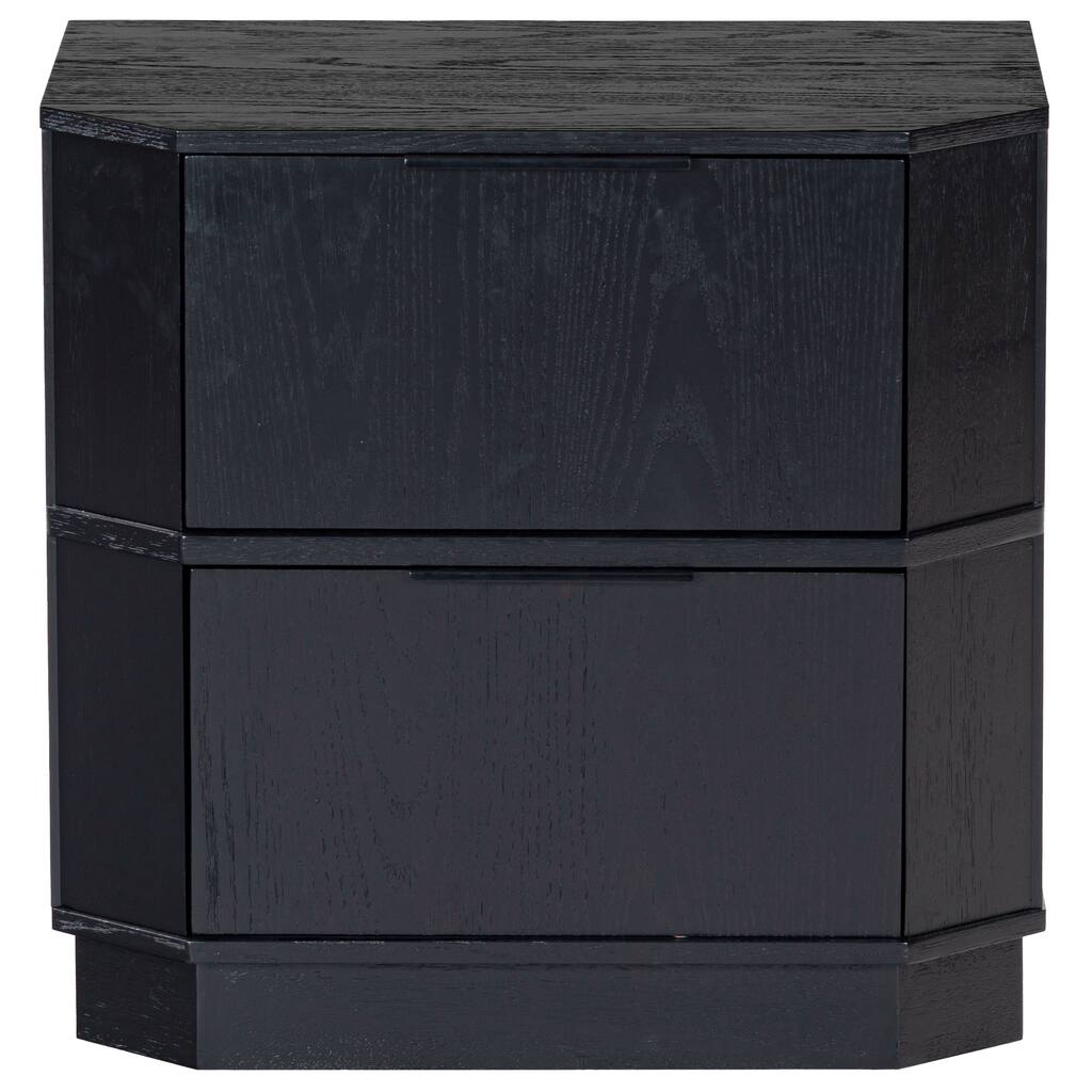 SAFAVIEH Couture Aerilyn Curved Front 2 Drawer Nightstand