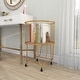 preview thumbnail 22 of 52, CosmoLiving by Cosmopolitan Industrial Iron Rolling Storage Basket Cart - 17 x 17 x 25