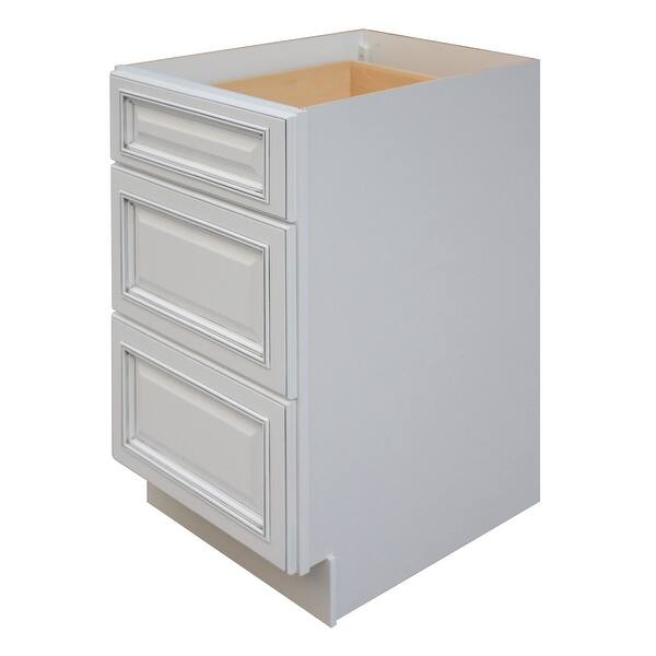 Shop Sunny Wood Rlb18d A Riley 18 Wide X 34 1 2 High Base Cabinet With 3 White Overstock 30975938