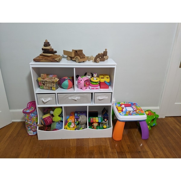 Taylor & Olive Lupine Combo Bin Storage Unit With Three Baskets - Overstock - 9610382