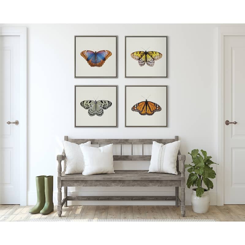 Kate and Laurel Sylvie Limon Framed Canvas by Robert Cadloff