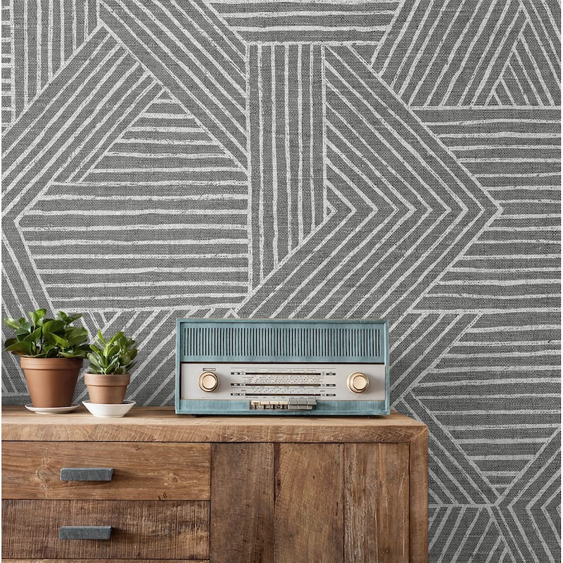 Stacy Garcia Home Etched Geometric Peel and Stick Wallpaper