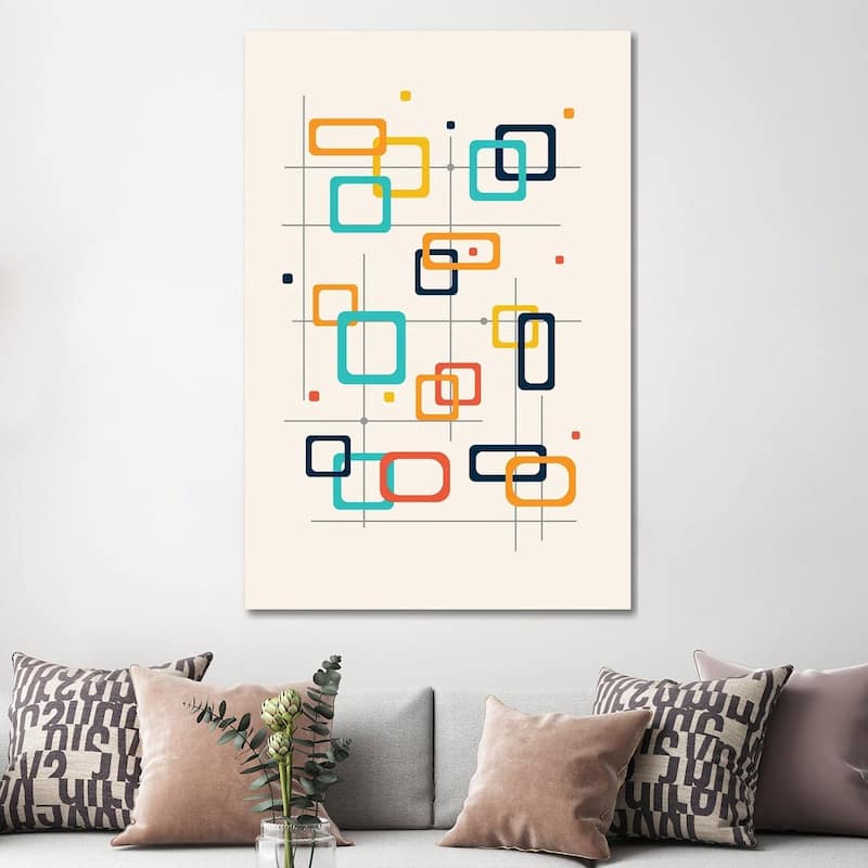 iCanvas "Mid Century Pop Modern" by Nordic Print Studio Canvas Print