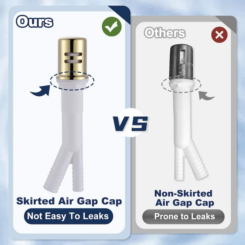 WOWOW Dishwasher Air Gap Cover for Kitchen Sink