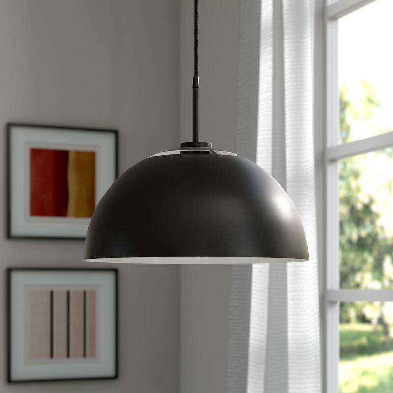 Jordyn 16" Wide Pendant with Metal Shade
