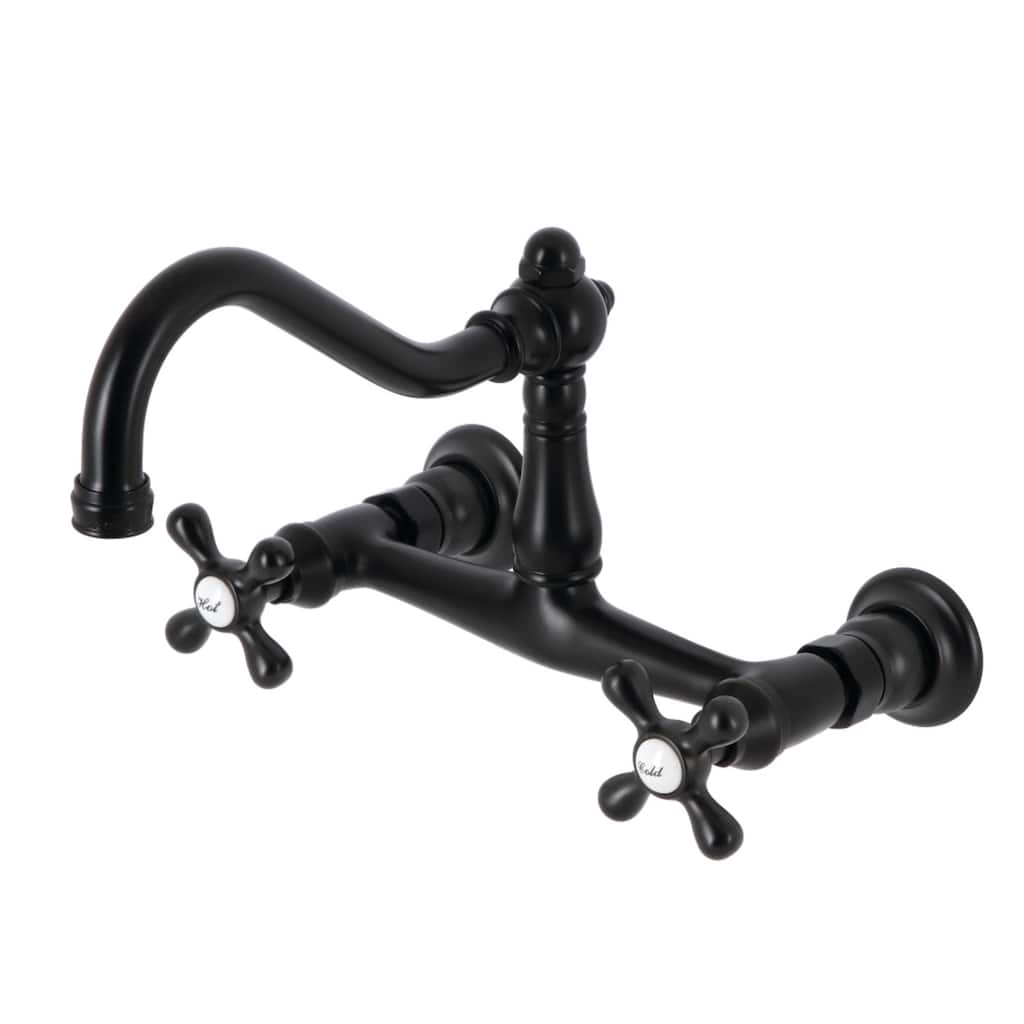 Vintage Two-Handle Wall Mount Bathroom Faucet