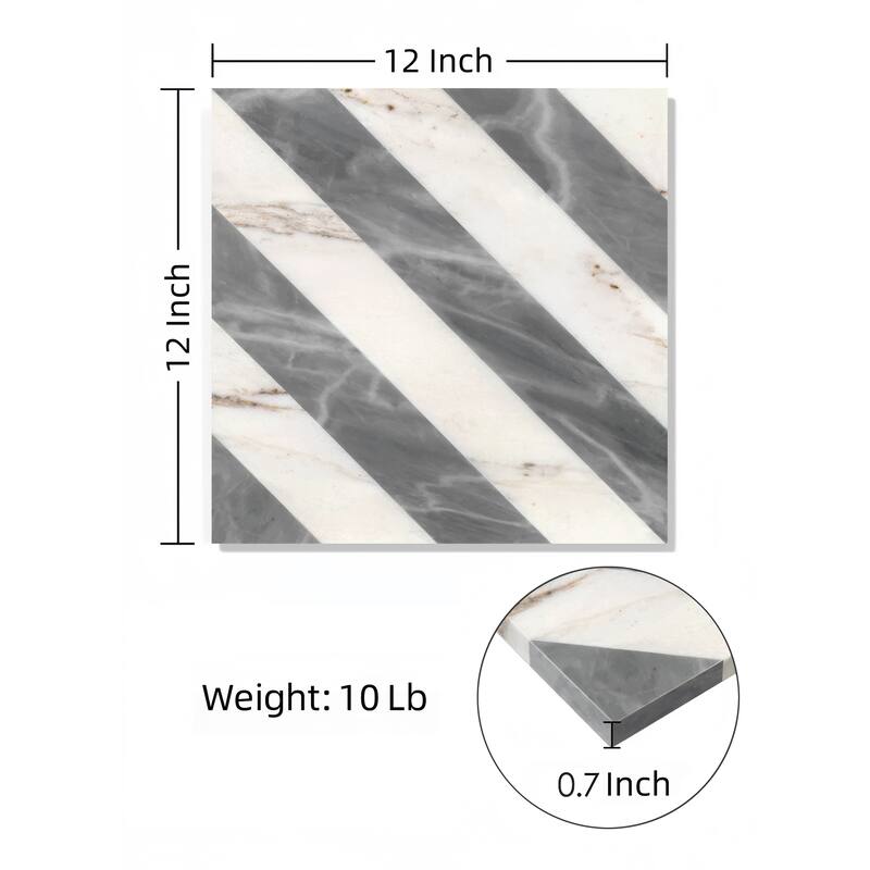 12*12 Waterjet marble, natural marble, for floor and wall,polished marble tile, natural stone, 1 box 8 pcs