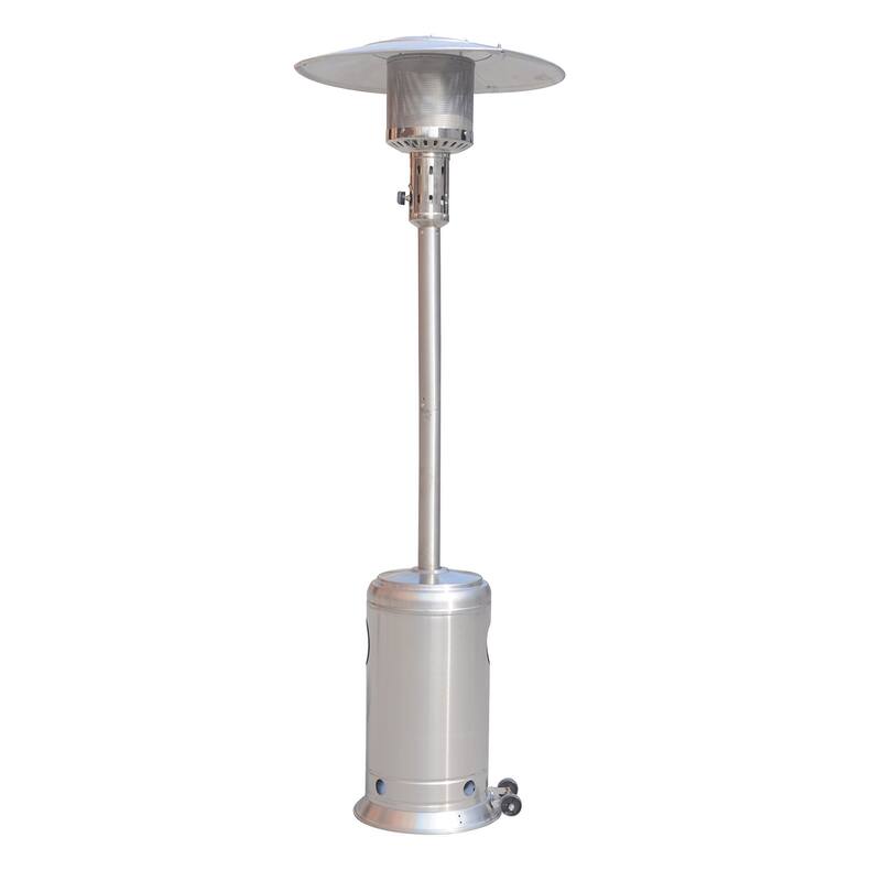 Outdoor Patio Propane Heater with Portable Wheels 47,000 BTU 88 inch Standing Gas Outside Heater
