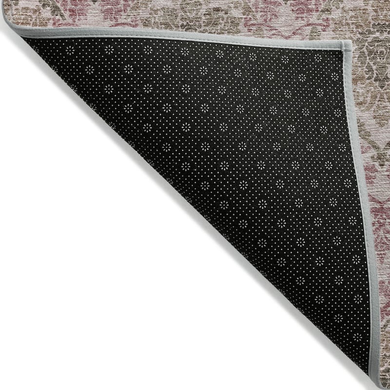 HomeRoots Medallion Transitional Rectangle Outdoor Rug