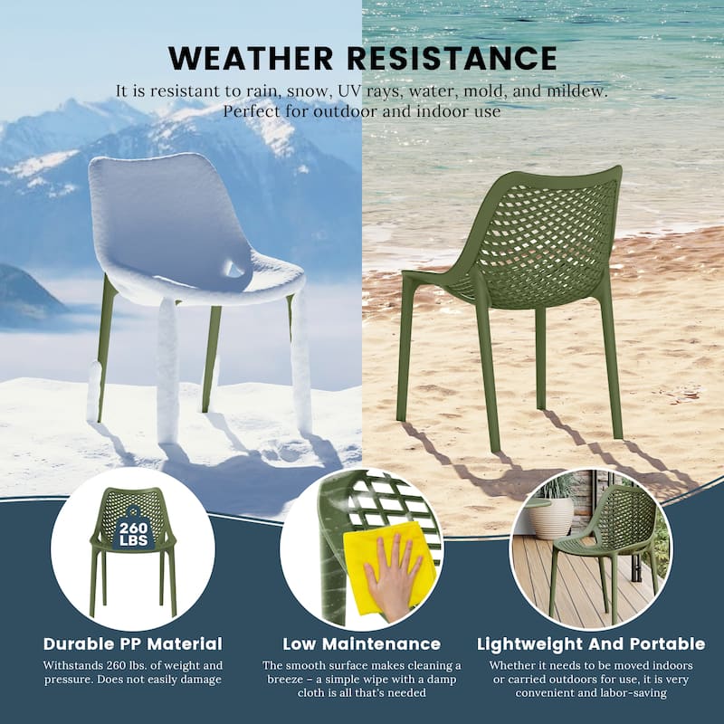 Frond and Form 4-Person Outdoor Round Dining Set