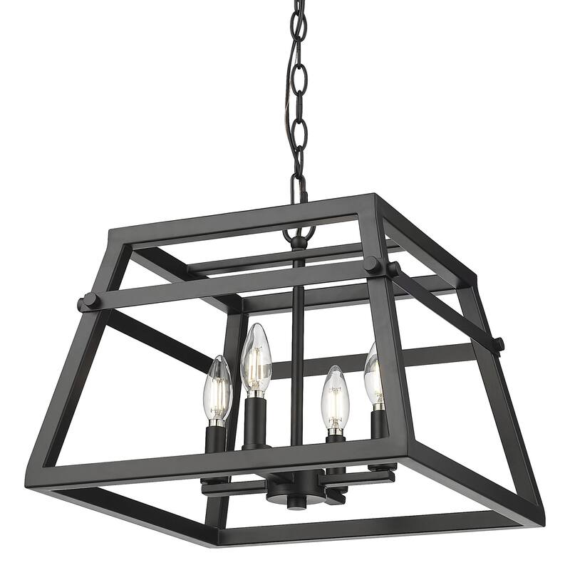 Millennium Lighting 19304 Tellsa 4 Light 16" Wide Pendant - Matte Black