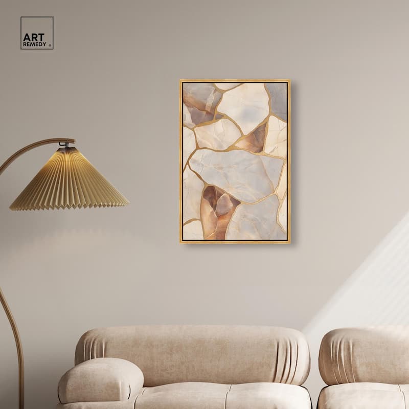 Textured Earthy Tones II Canvas by Art Remedy