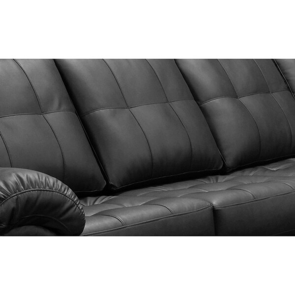Emerson Top grain Leather Sectional Sofa and Ottoman On Sale Bed Bath Beyond 23572830