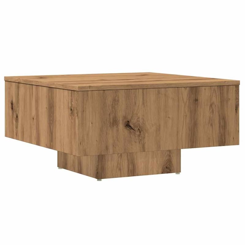 vidaXL Coffee Table Artisan Oak Engineered Wood Regular Coffee Table - 23.6 x 23.6 x 12.4