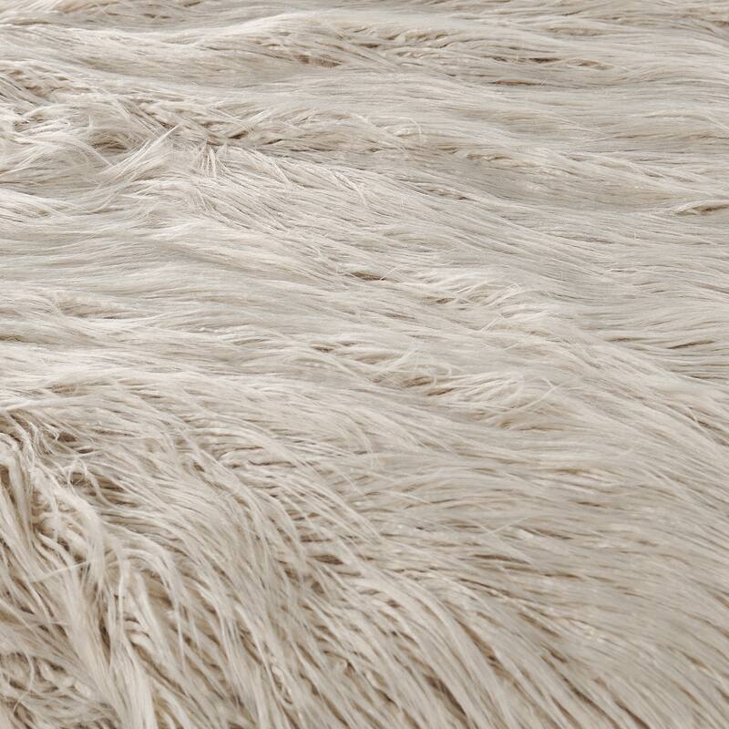 Karenne Shaggy Fauxfur Throw Blanket