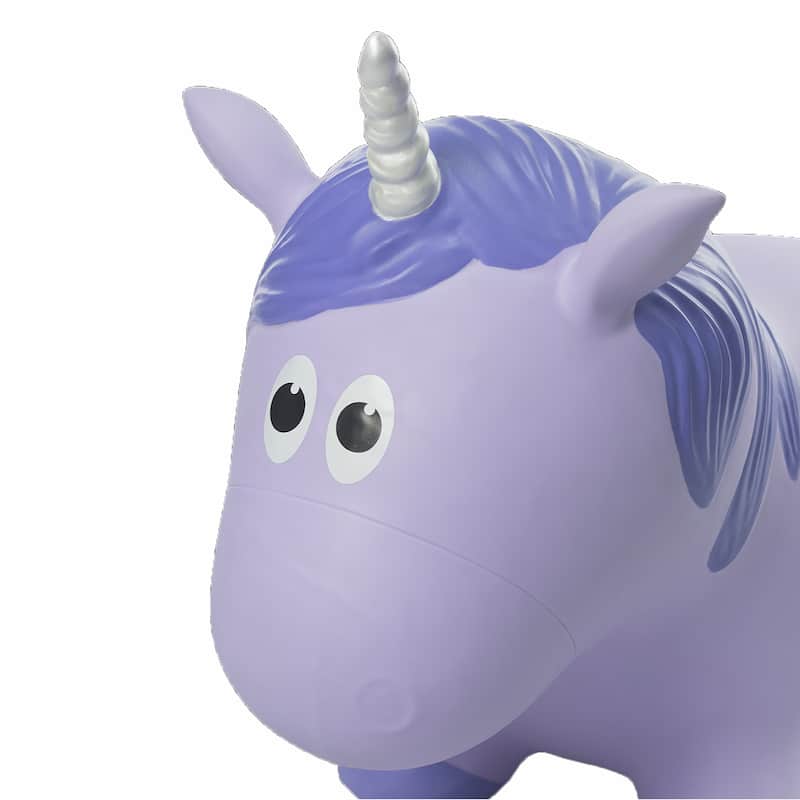 Toddler Boys and Girls Fantasy Hopper Bounce Toy, Purple Unicorn