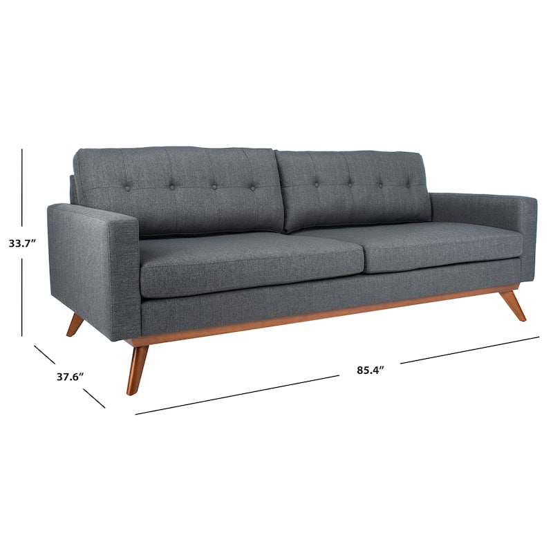SAFAVIEH Home Gneiss Modern Linen Sofa - 85"W x 38"D x 34"H