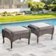 Option Brown Wicker / Beige Cushion