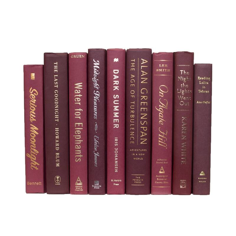 Books Red Decorative Accessories: Bordeaux ColorPak
