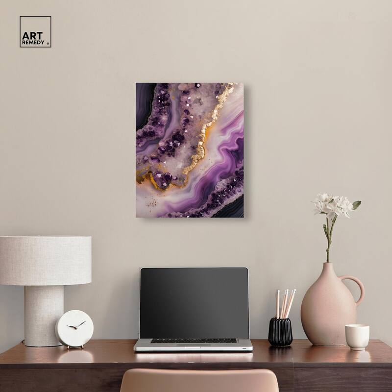 Amethystine Dream I Canvas by Art Remedy, Gallery Wrapped
