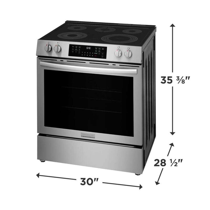 Frigidaire GCFE3059BF Gallery 30" Wide 5.3 Cu. Ft. Free Standing