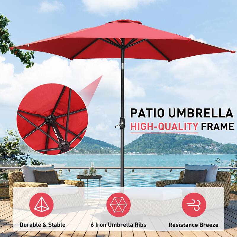 Ainfox Patio Umbrella Without Base for Garden Patio