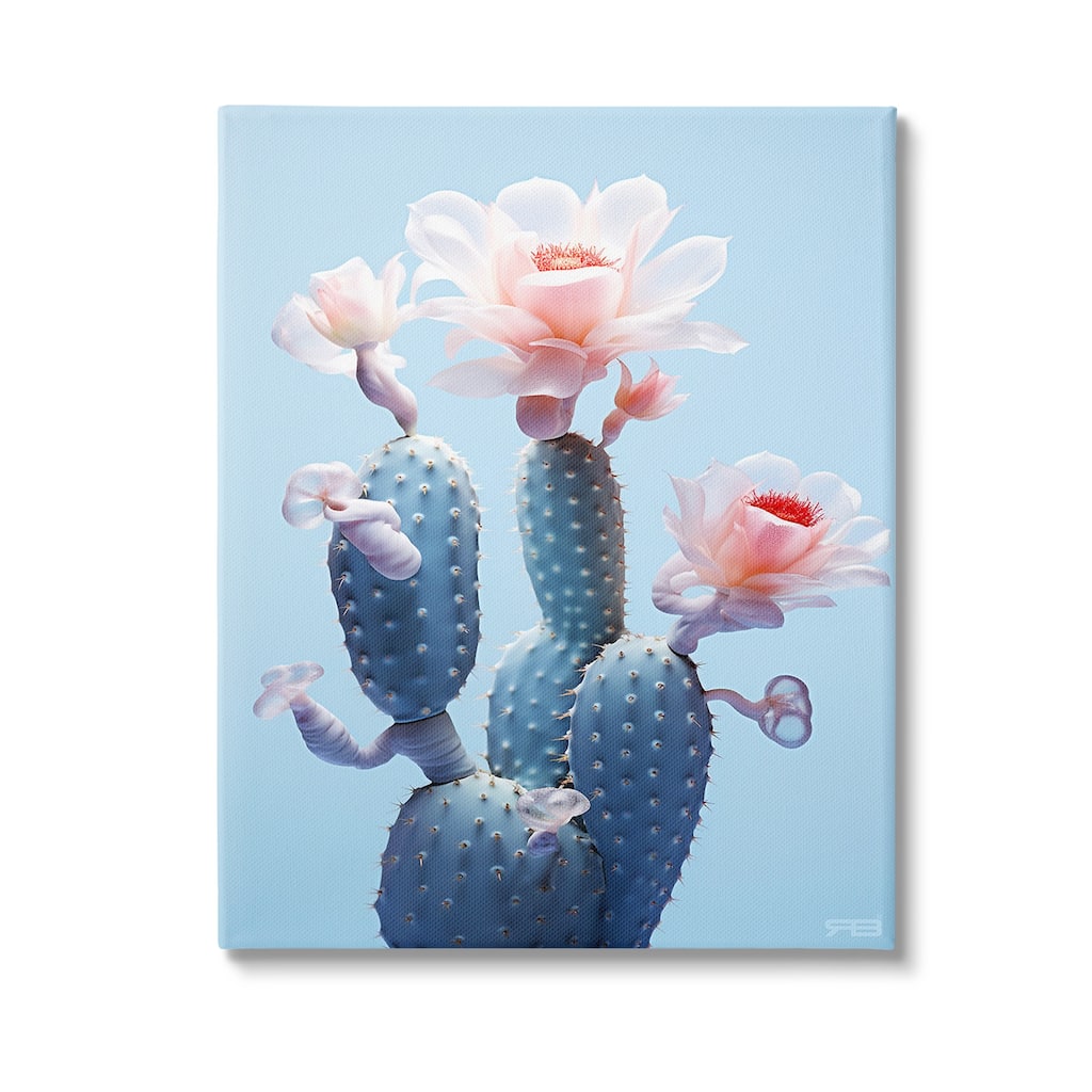 Stupell Southwestern Pink Blooms Canvas Wall Art Design By RB