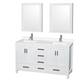 Option White, Chrome Trim, White Quartz Top