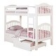 preview thumbnail 4 of 4, Twin Over Twin Bunk Bed with Built-in Ladder