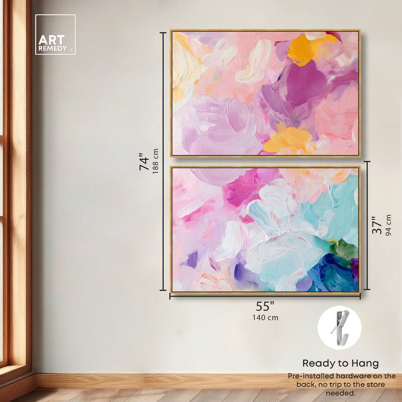 Misty Layers Canvas Set of 2 by Art Remedy