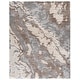preview thumbnail 83 of 84, SAFAVIEH Horizon Shag Mukades Abstract 2.5-inch Thick Rug 8' x 10' - Taupe/Blue - Rectangle