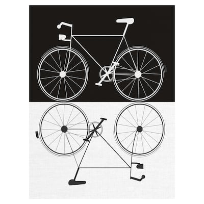 Two Bikes by Jan Weiss Canvas Art Print