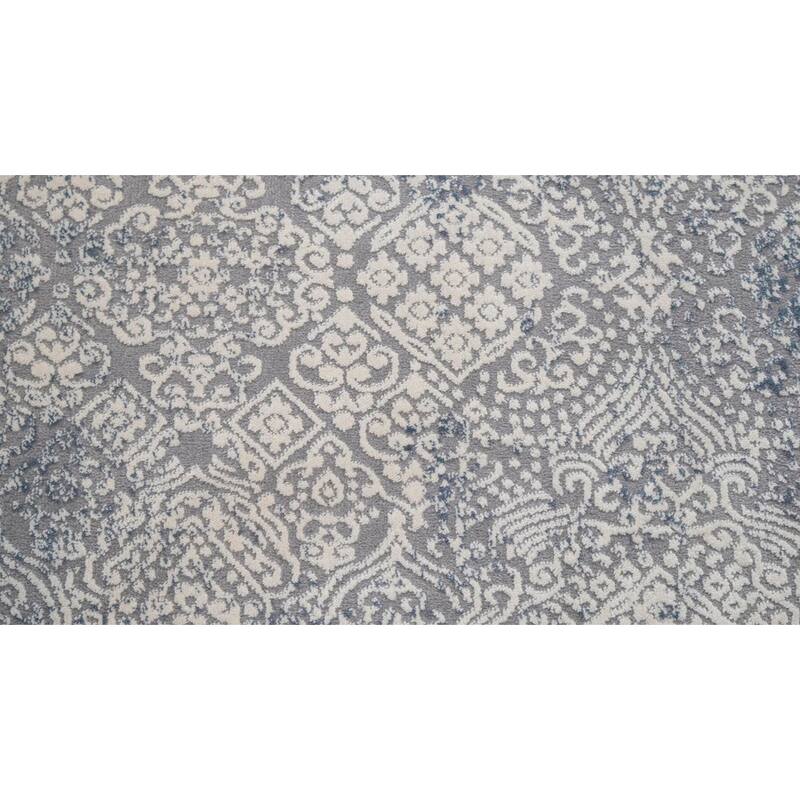Modern Transitional Loane Grey Blue Rug