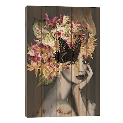 Anna Print On Wood by Ana Paula Hoppe - Multi-Color