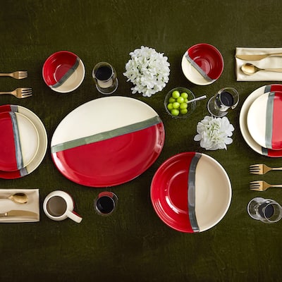Paseo Road by HiEnd Accents Pasadizo Ceramic 16PC Dinnerware Set
