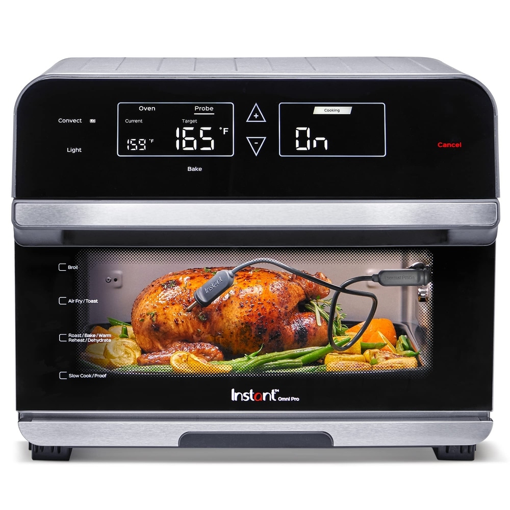 Elexnux 14 qt. Black Air Fryer Toaster Oven Combo,4 Slice Toaster