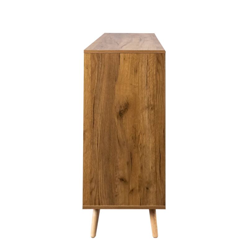 Sideboard Buffet Cabinet with 2 Doors, Accent Cabinet with 3 Drawers, Kitchen Storage Cabinet with Adjustable Shelves