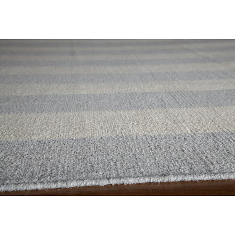 Momeni Laguna Hand Woven Wool Contemporary Striped Area Rug