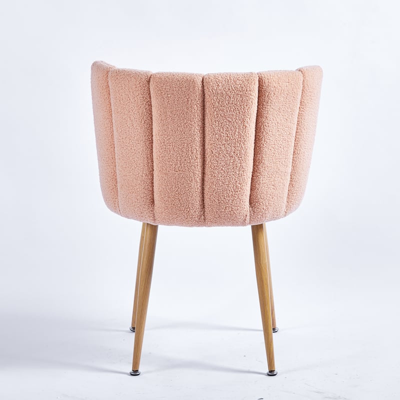 GDFStudio - Leclaie Modern Upholstered Dining Chair with Ergonomic Seat Cushion Backrest & Iron Legs, Set of 2 - 21.26"W