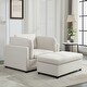 preview thumbnail 24 of 40, Roomfitters 50" Oversized Armchair with Ottoman, Modern Accent Chair, Lumbar Support, Reading Sofa for Bedroom